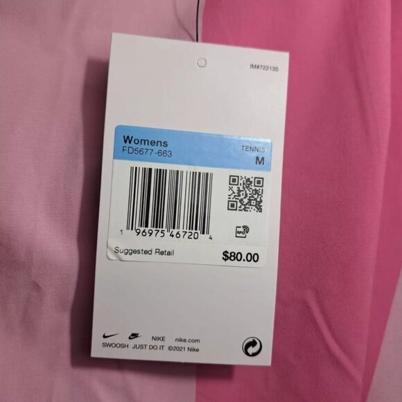 ($80) Nike Dri-FIT Advantage Pink Tennis Skort Skirt Women's‎ M Pink FD5677-663 - Picture 4 of 12